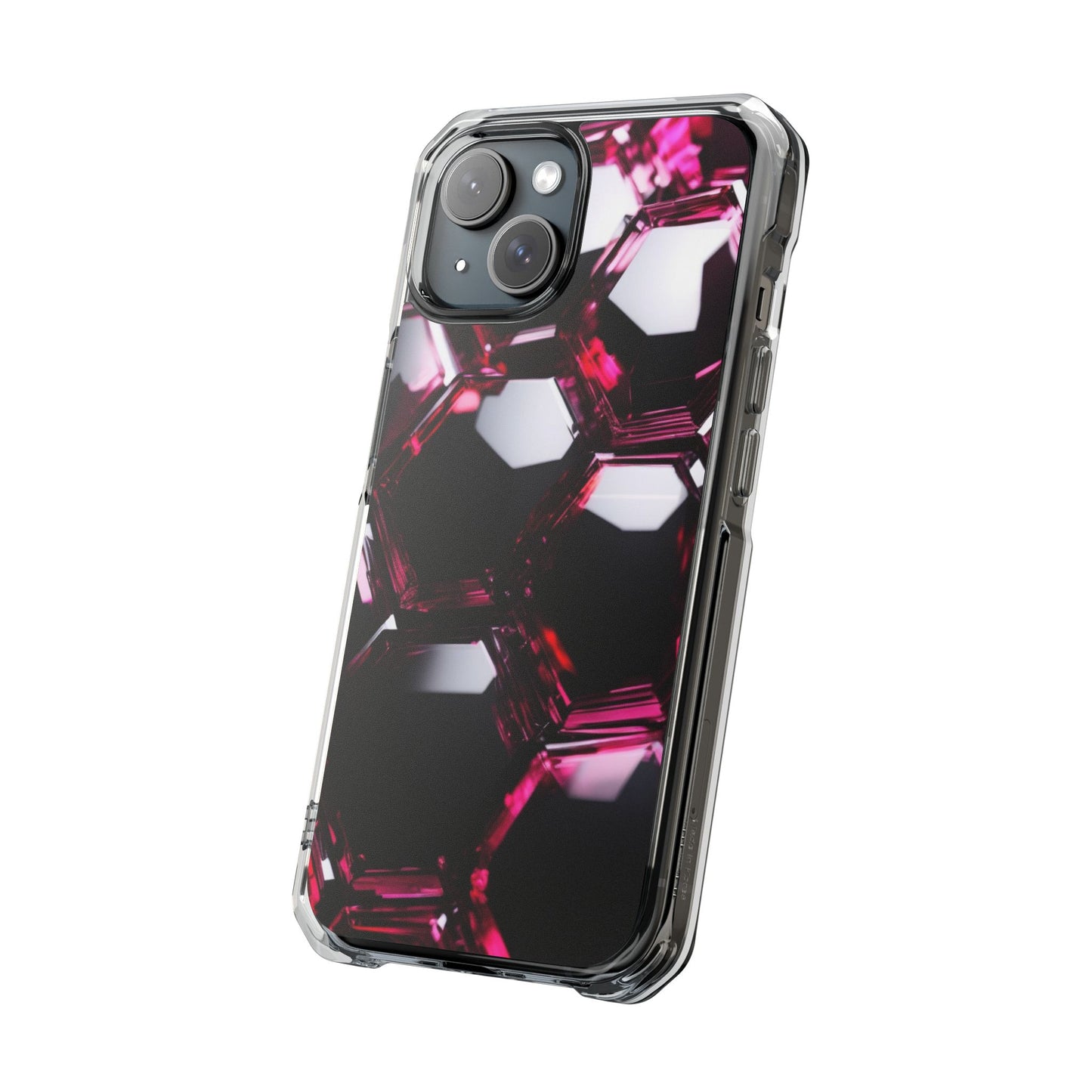 Magnetic Phone Case for iPhone 16/15/14 | Stylish Clear Impact Case, Trendy Protection for iPhone, Unique Gifts for Tech Lovers, Modern Aesthetic