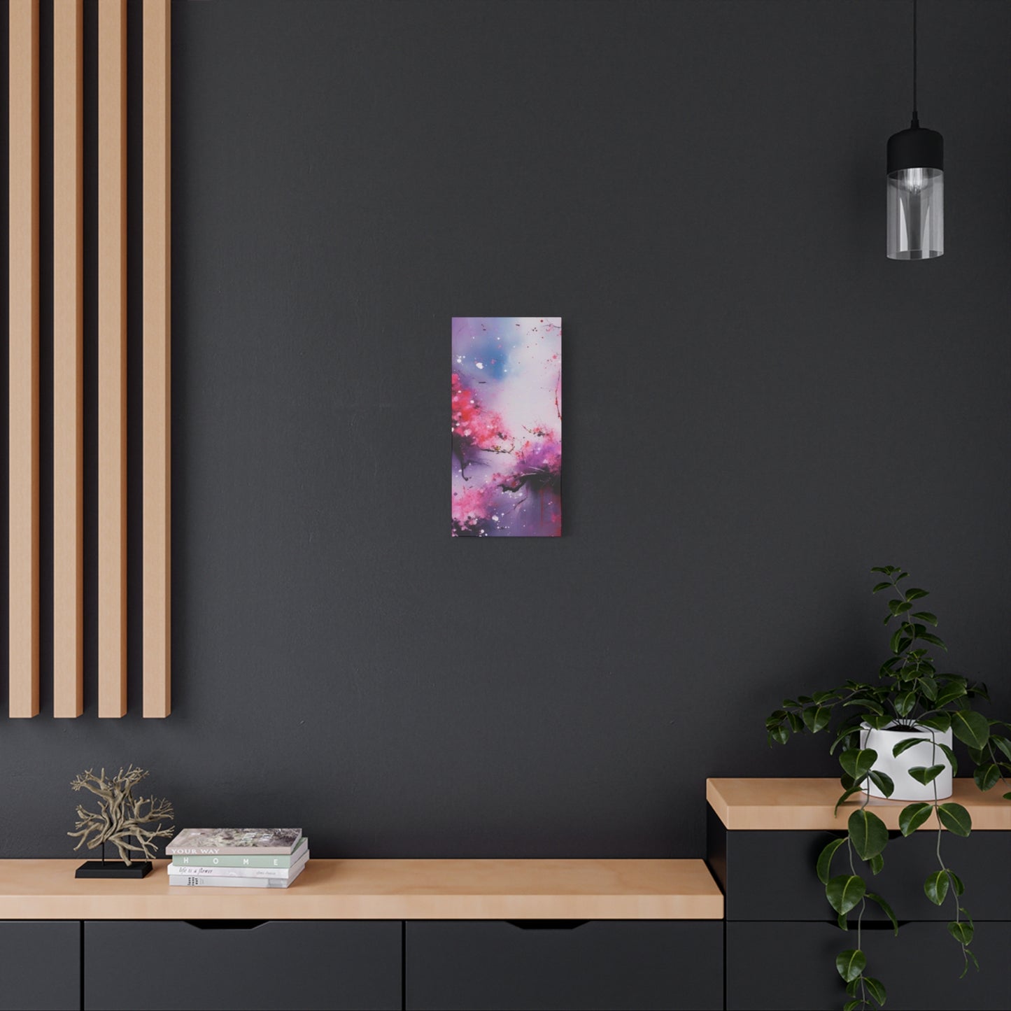 Abstract Art Canvas Print – Modern Wall Art, Cherry Blossoms, Mother's Day, Birthday, Digital Artwork, Matte Canvas, Ready to Hang, Home & Office Décor, Modern Wall Décor