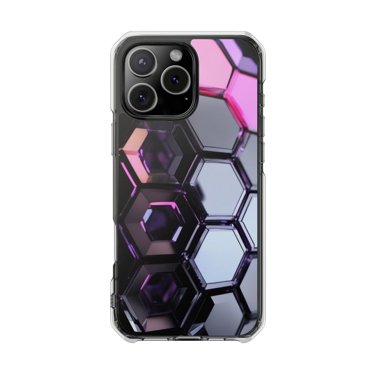 Magnetic Phone Case for iPhone 16/15/14 | Stylish Clear Impact Case, Trendy Protection for iPhone, Unique Gifts for Tech Lovers, Modern Aesthetic