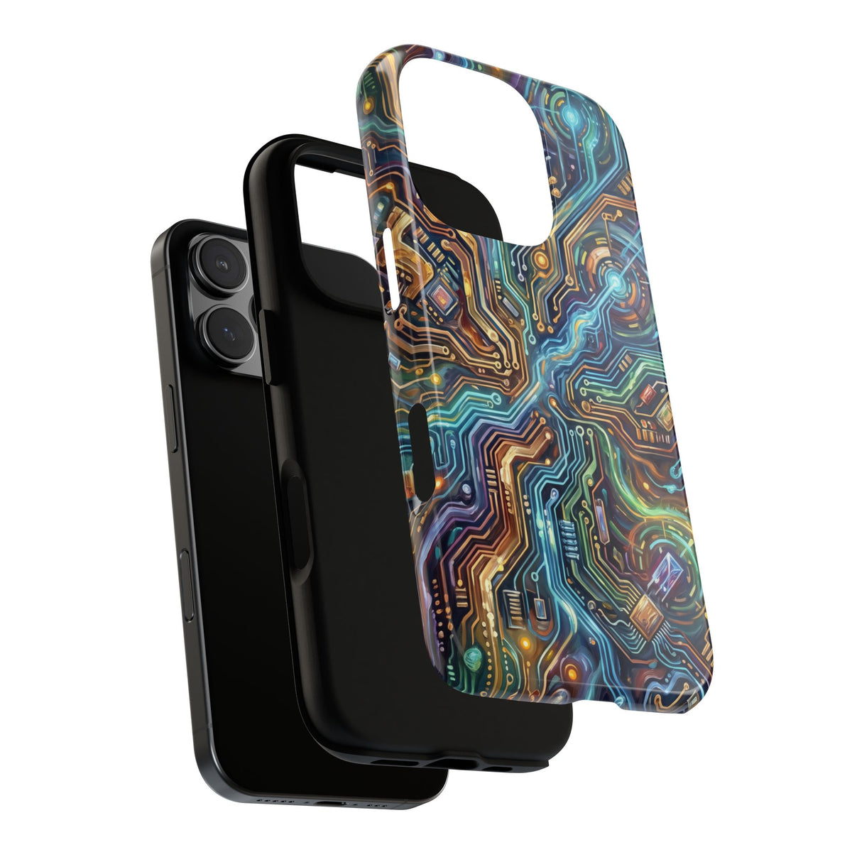 iPhone Tough Cases Phone Cases for iPhone 14\15\16\17\18 – Dual Layer, Matte/Glossy Finish, Wireless Charging Compatible.