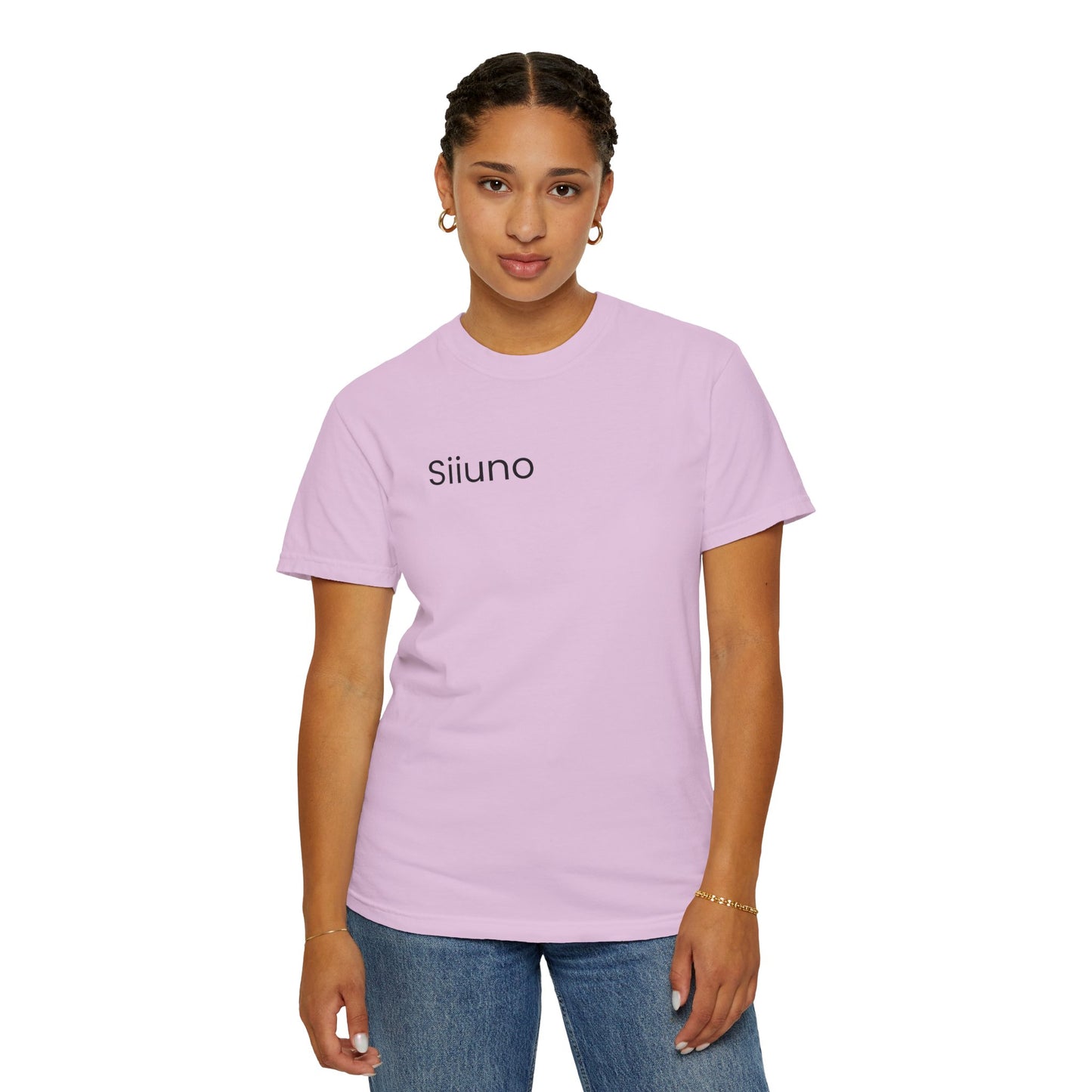 Siiuno Garment-Dyed T-shirt for Everyday Comfort, Unisex Tee for Casual Wear, Gift for Friends, Relaxed Style Tee, Versatile Summer Top