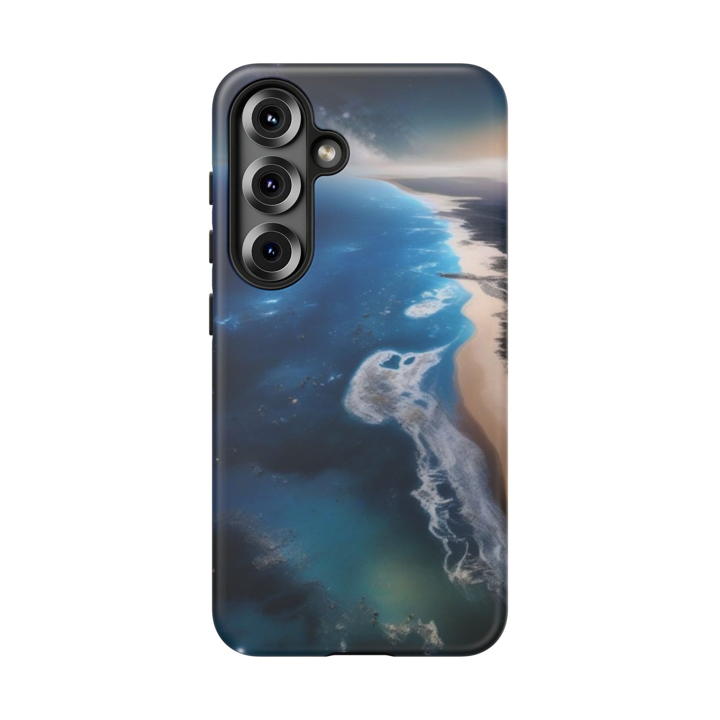 Tough Case Phone Case for Samsung Galaxy S26/S25/S24/S23/S22 – Dual Layer, Matte/Glossy Finish, Wireless Charging CompatibleOcean Wave Phone Case - Tough, Stylish Protection for Beach Lovers