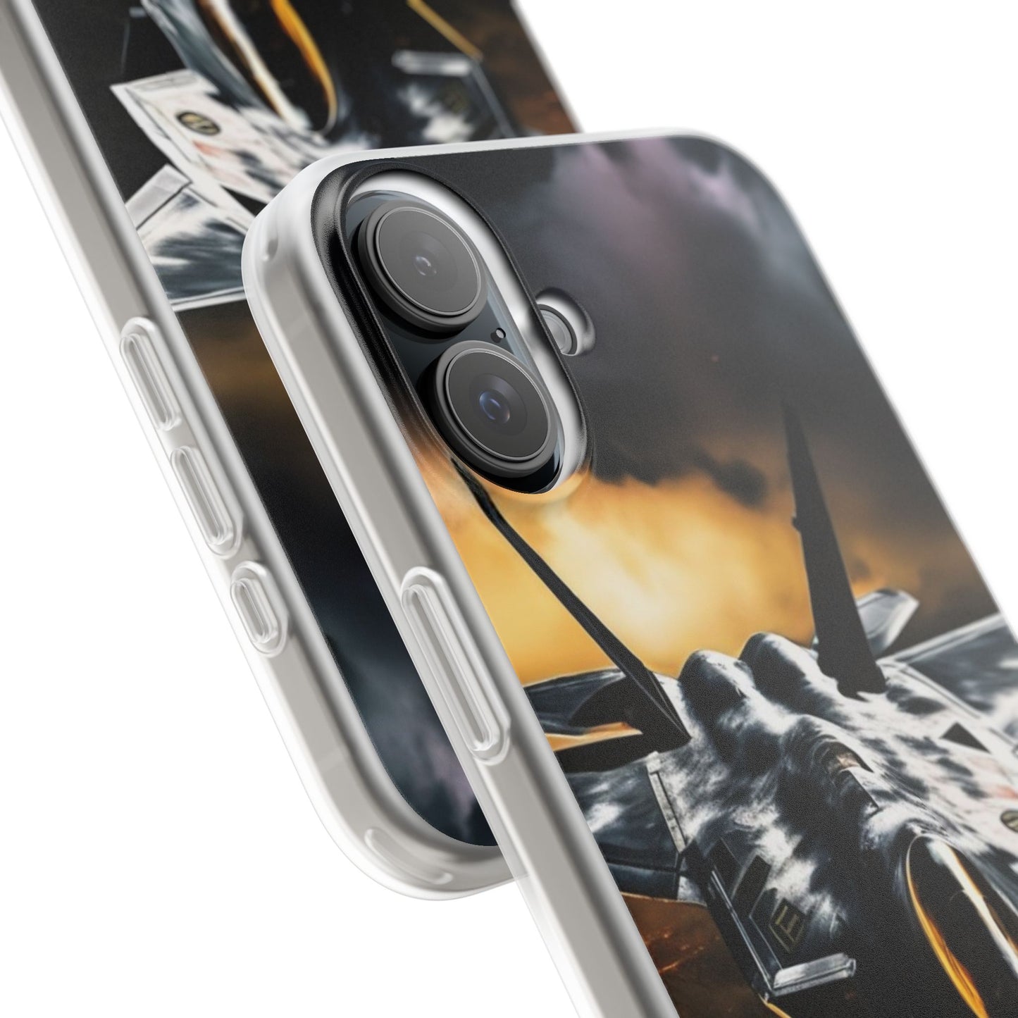Flexi Clear TPU Case for iPhone 16 & Samsung Galaxy S25 – Slim, Lightweight, Wireless Charging Compatible