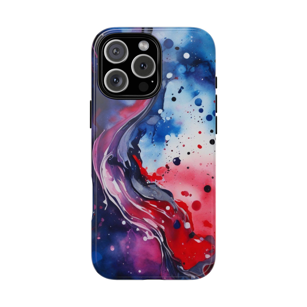 Abstract Galaxy Tough Phone Case  for iPhone 17/16/15/14 – Protective Cover