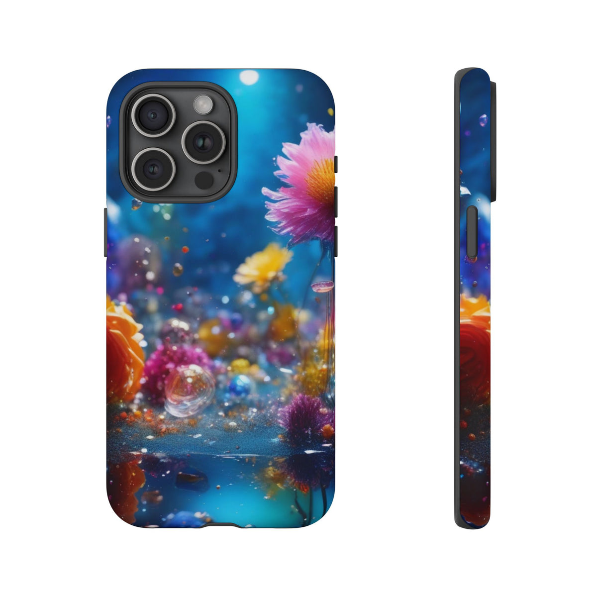 Floral Tough Phone Case for iphone 17/16/15 — Vibrant Flower Design