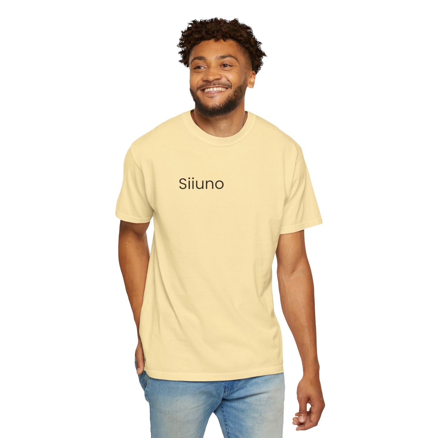 Siiuno Garment-Dyed T-shirt for Everyday Comfort, Unisex Tee for Casual Wear, Gift for Friends, Relaxed Style Tee, Versatile Summer Top