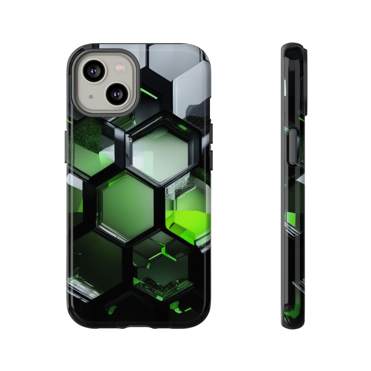 iPhone Tough Case Phone Case for iPhone 14\15\16 – Dual Layer, Matte/Glossy Finish, Wireless Charging Compatible