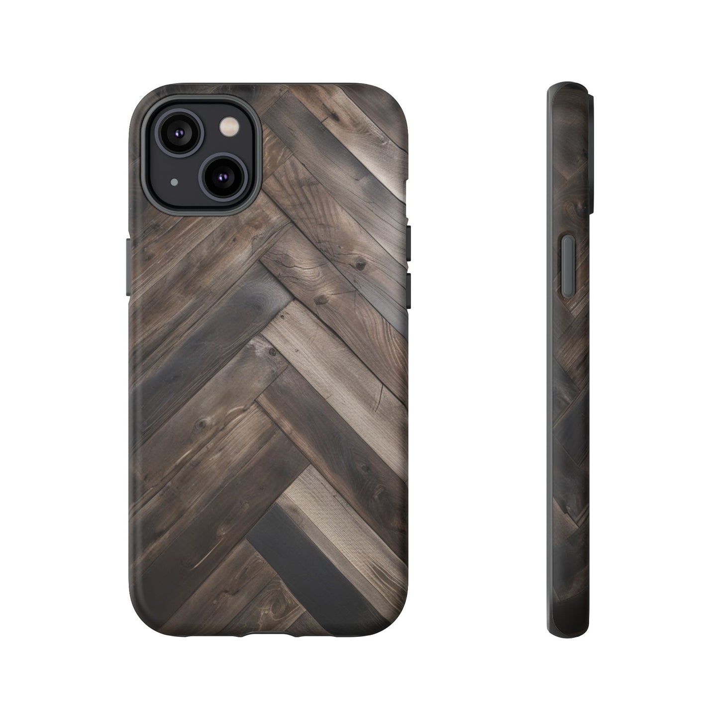 Durable Phone Case with Modern Wood Design for iPhone 17/16/15/14