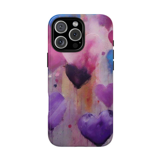 iPhone Tough Case Phone Case for iPhone 16, Samsung Galaxy S25 – Dual Layer, Matte/Glossy Finish, Wireless Charging Compatible