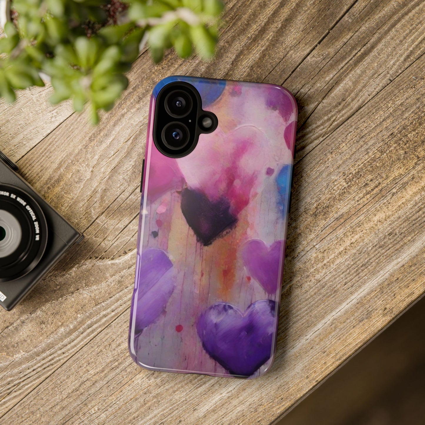 iPhone Tough Case Phone Case for iPhone 16, Samsung Galaxy S25 – Dual Layer, Matte/Glossy Finish, Wireless Charging Compatible