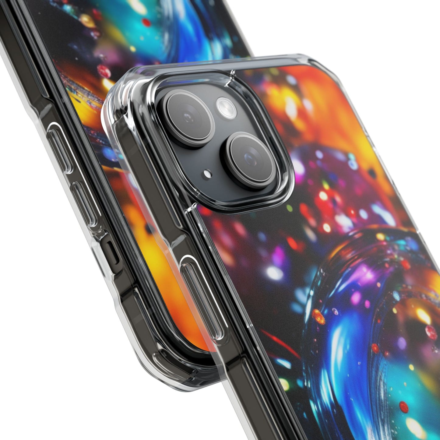 Magnetic Phone Case for iPhone 16/15/14 | Stylish Clear Impact Case, Trendy Protection for iPhone, Unique Gifts for Tech Lovers, Modern Aesthetic
