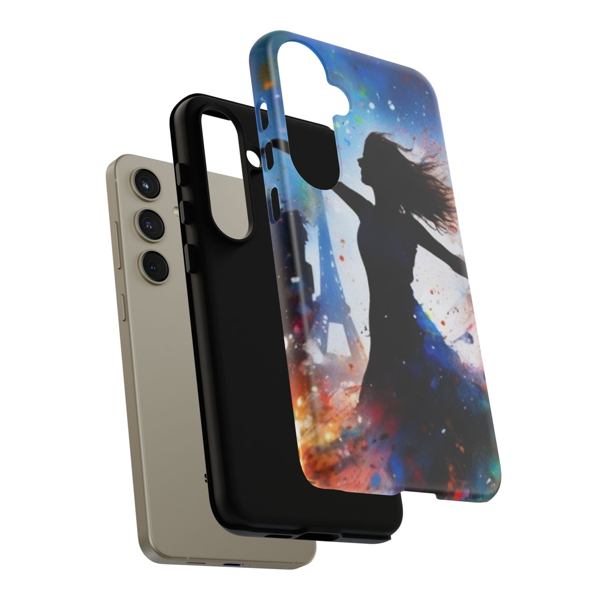 Tough Case Phone Case for Samsung Galaxy S 24/S25 – Dual Layer, Matte/Glossy Finish, Wireless Charging Compatible