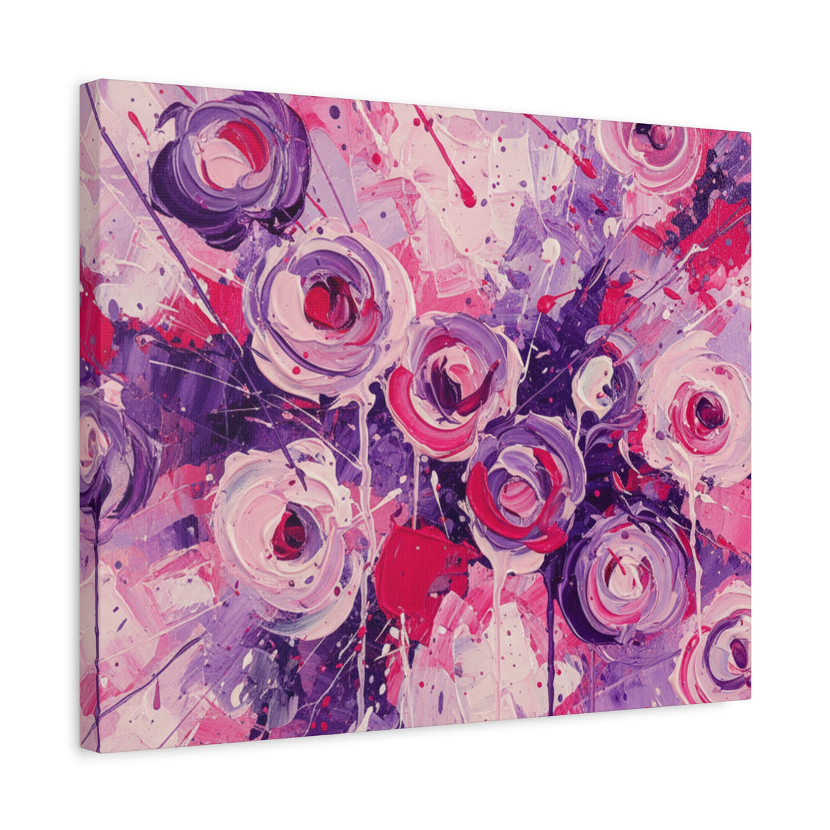 Abstract Art Canvas Print – Premium canvas print, Modern Wall Art, Matte Canvas, Ready to Hang, Home & Office Décor, Floral Abstract Canvas Print — Stretched Matte Wall Art