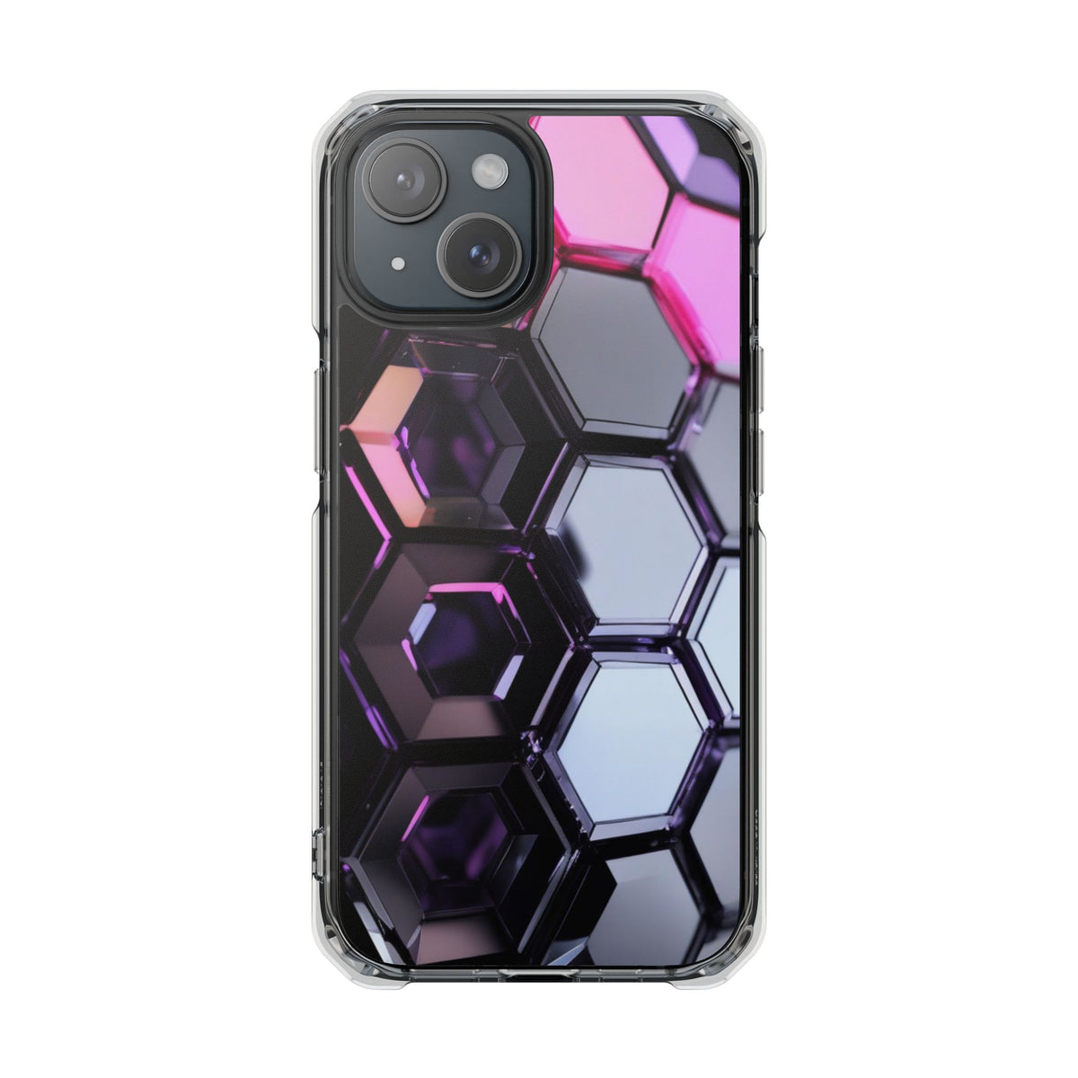 Magnetic Phone Case for iPhone 16/15/14 | Stylish Clear Impact Case, Trendy Protection for iPhone, Unique Gifts for Tech Lovers, Modern Aesthetic