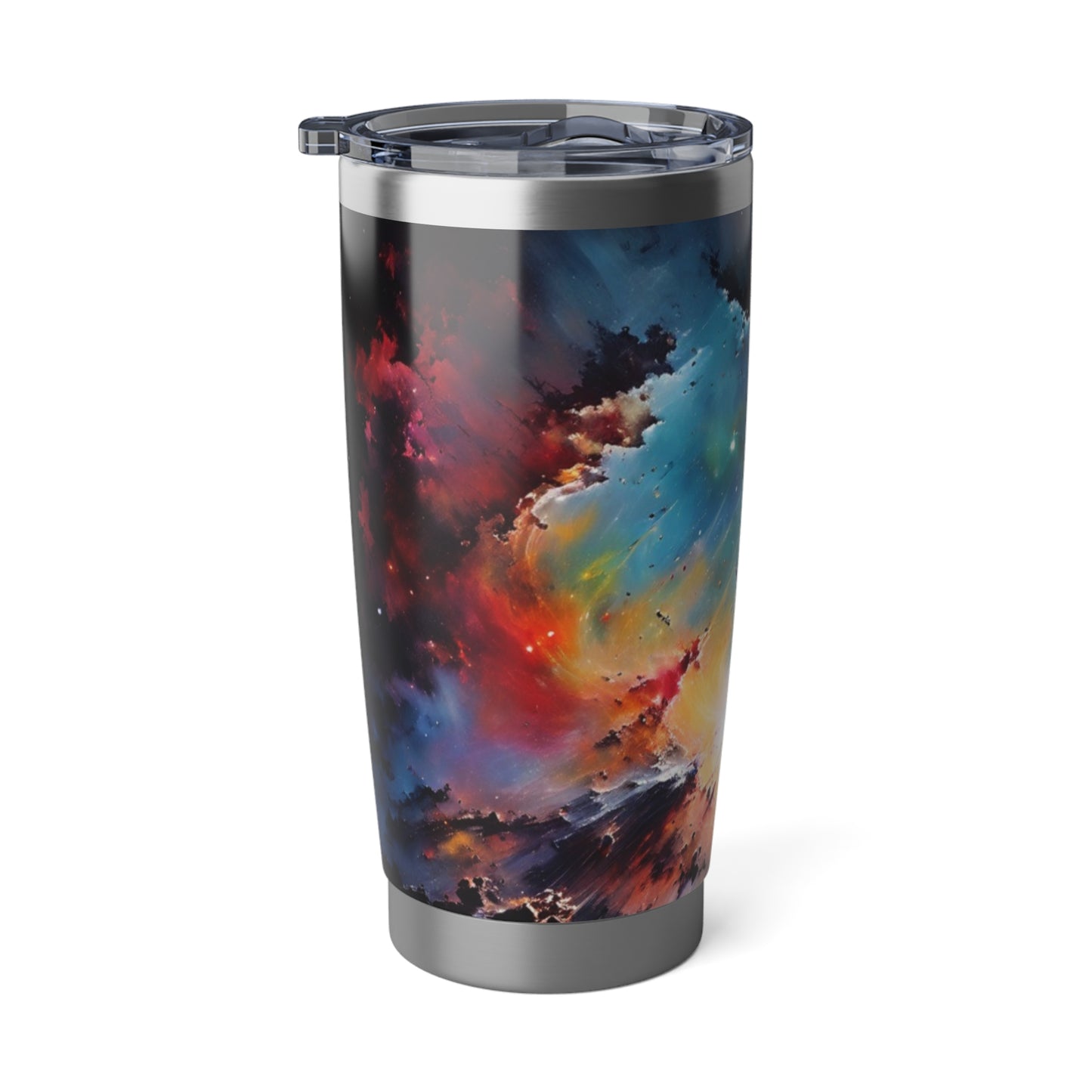 Galaxy Nebula Vagabond 20oz Tumbler - Insulated Stainless Steel Travel Tumbler, Spill-Re sistant, Double-Wall, Car Cup Holder Friendly. Cosmic Travel Tumbler - Space-Inspired 20oz Insulated Drinkware, Perfect for Travel, Camping, Gifts, and Stargazing