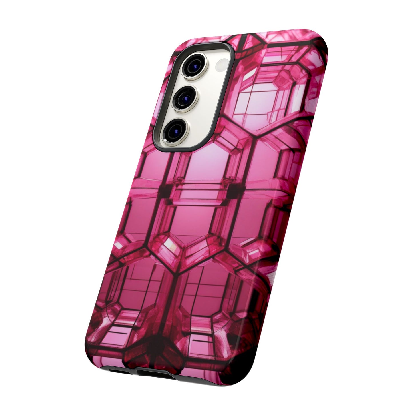 Stylish Tough Phone Case for Samsung Galaxy S25/S24/S23 - Pink, Gifts for Her, New Phone Case