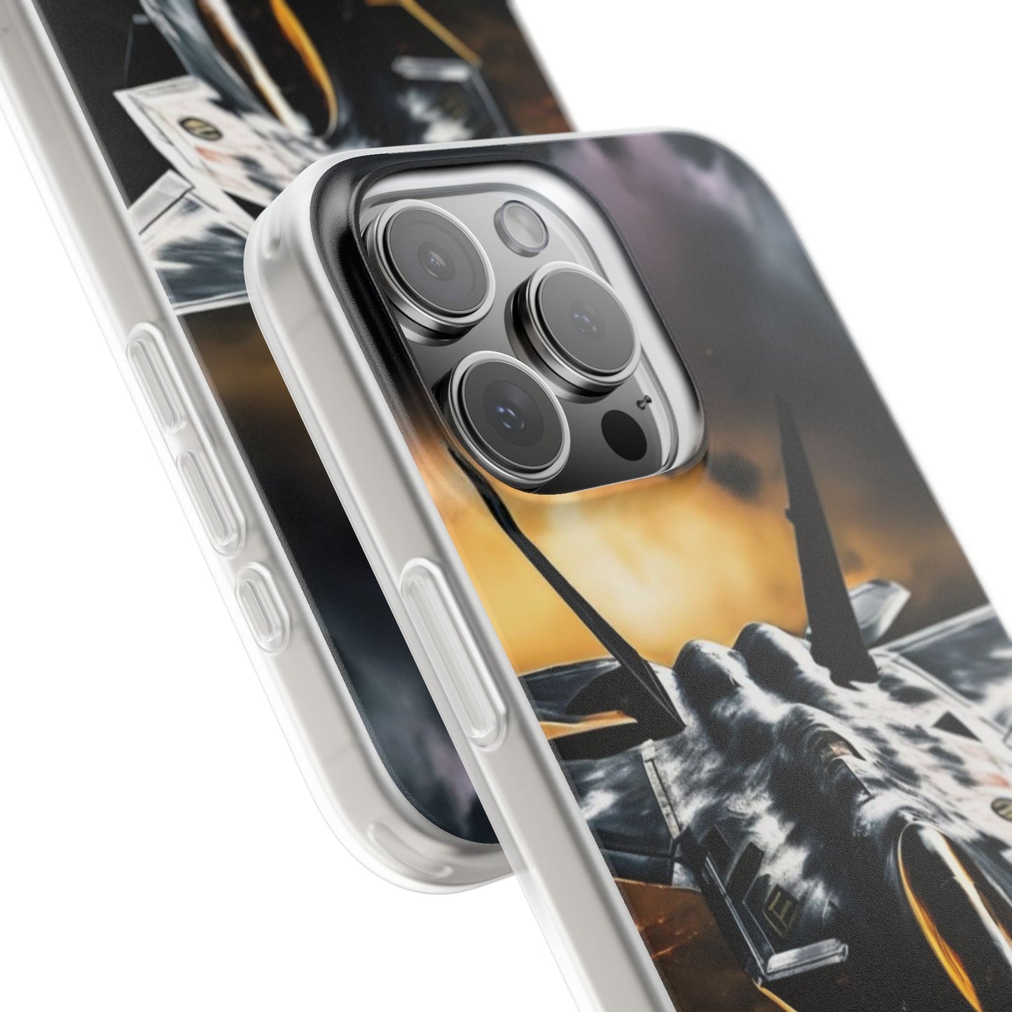 Flexi Clear TPU Case for iPhone 16 & Samsung Galaxy S25 – Slim, Lightweight, Wireless Charging Compatible