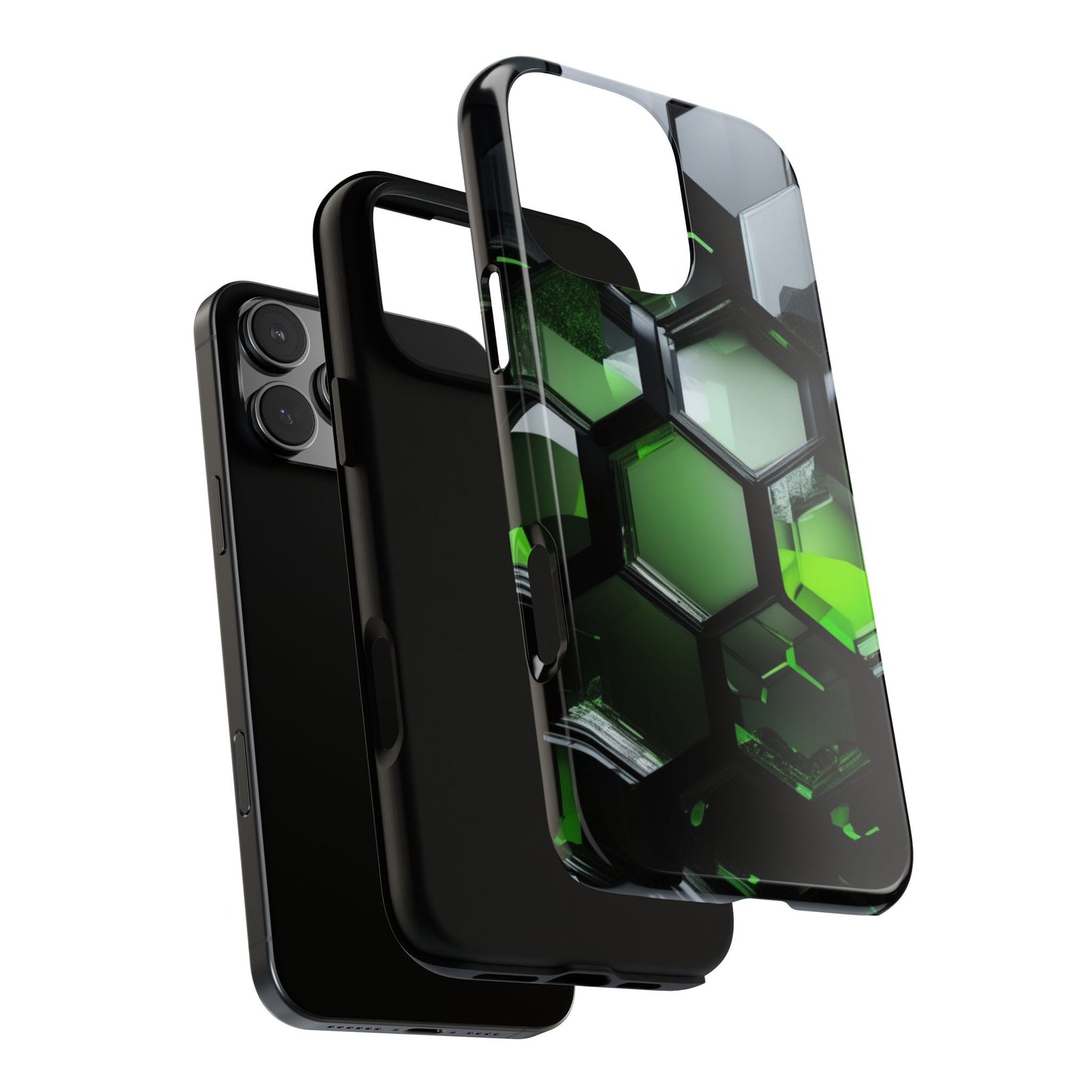 iPhone Tough Case Phone Case for iPhone 14\15\16 – Dual Layer, Matte/Glossy Finish, Wireless Charging Compatible