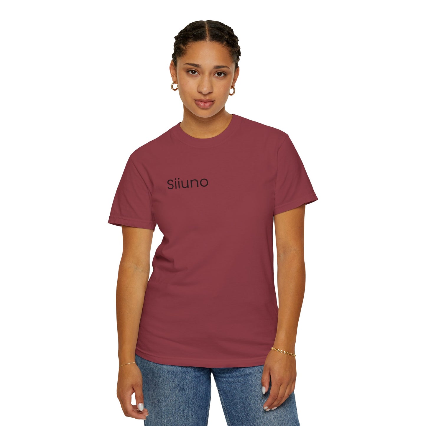 Siiuno Garment-Dyed T-shirt for Everyday Comfort, Unisex Tee for Casual Wear, Gift for Friends, Relaxed Style Tee, Versatile Summer Top