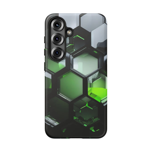 Tough Case Phone Case for Samsung Galaxy S25/S24– Dual Layer, Matte/Glossy Finish, Wireless Charging Compatible