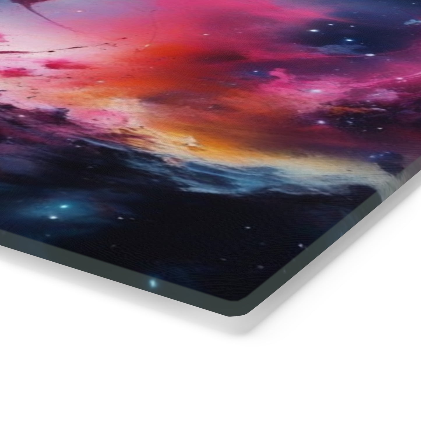 Tempered Glass Cutting Board – Hygienic, Scratch-Resistant, Dishwasher-Safe | Modern Kitchen Essential, Galaxy-themed Cutting Board - Cosmic Kitchen Decor for Space Lovers