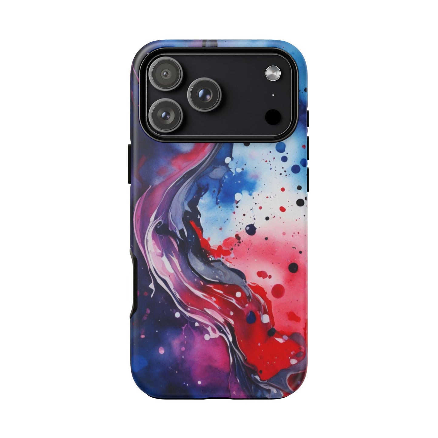 Abstract Galaxy Tough Phone Case  for iPhone 17/16/15/14 – Protective Cover