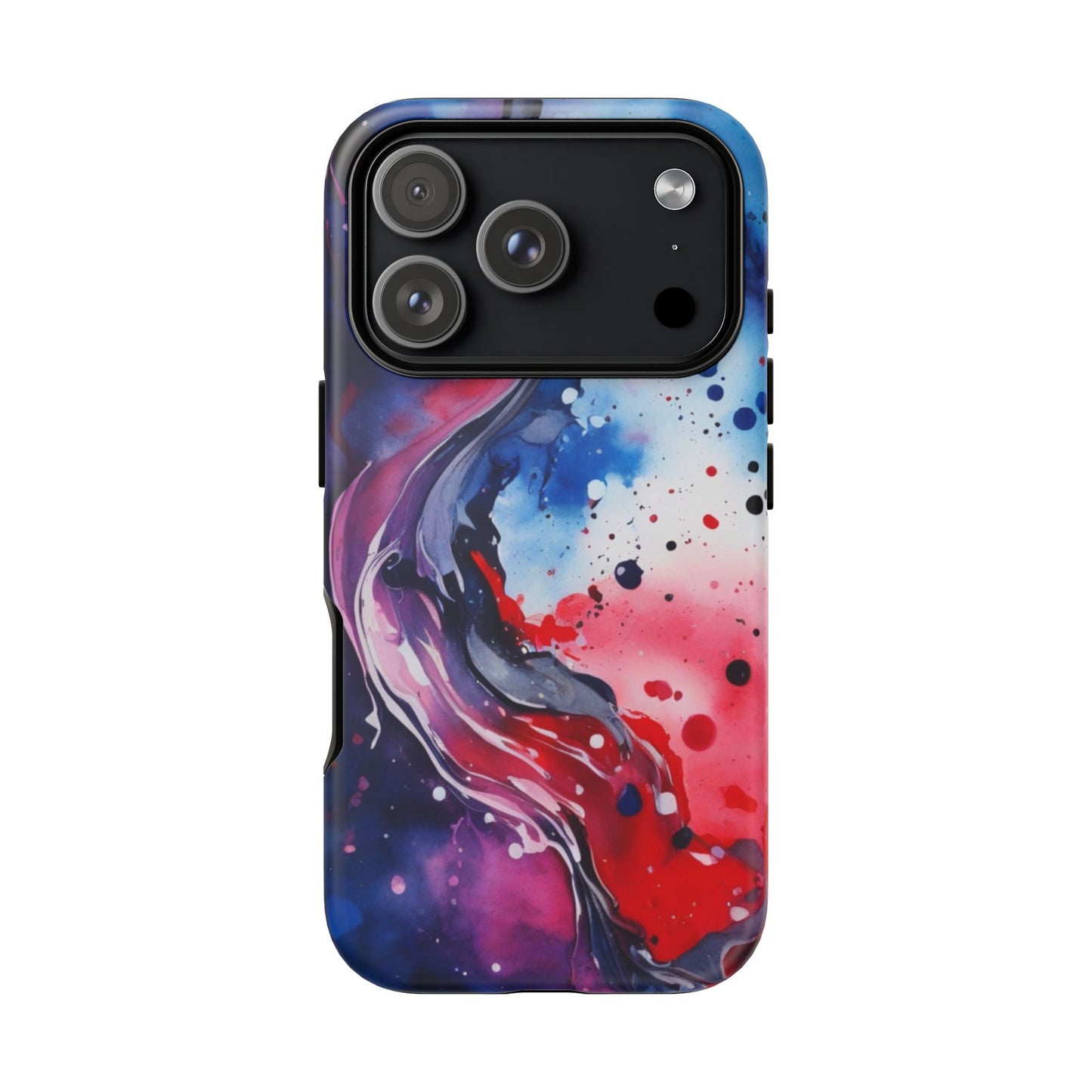 Abstract Galaxy Tough Phone Case  for iPhone 17/16/15/14 – Protective Cover