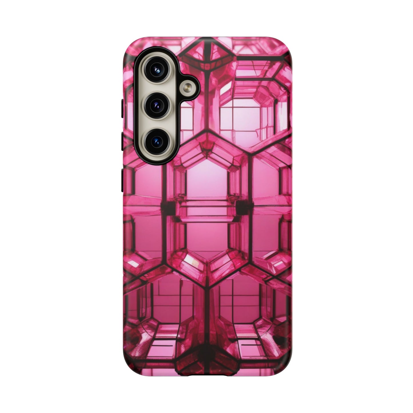 Stylish Tough Phone Case for Samsung Galaxy S25/S24/S23 - Pink, Gifts for Her, New Phone Case