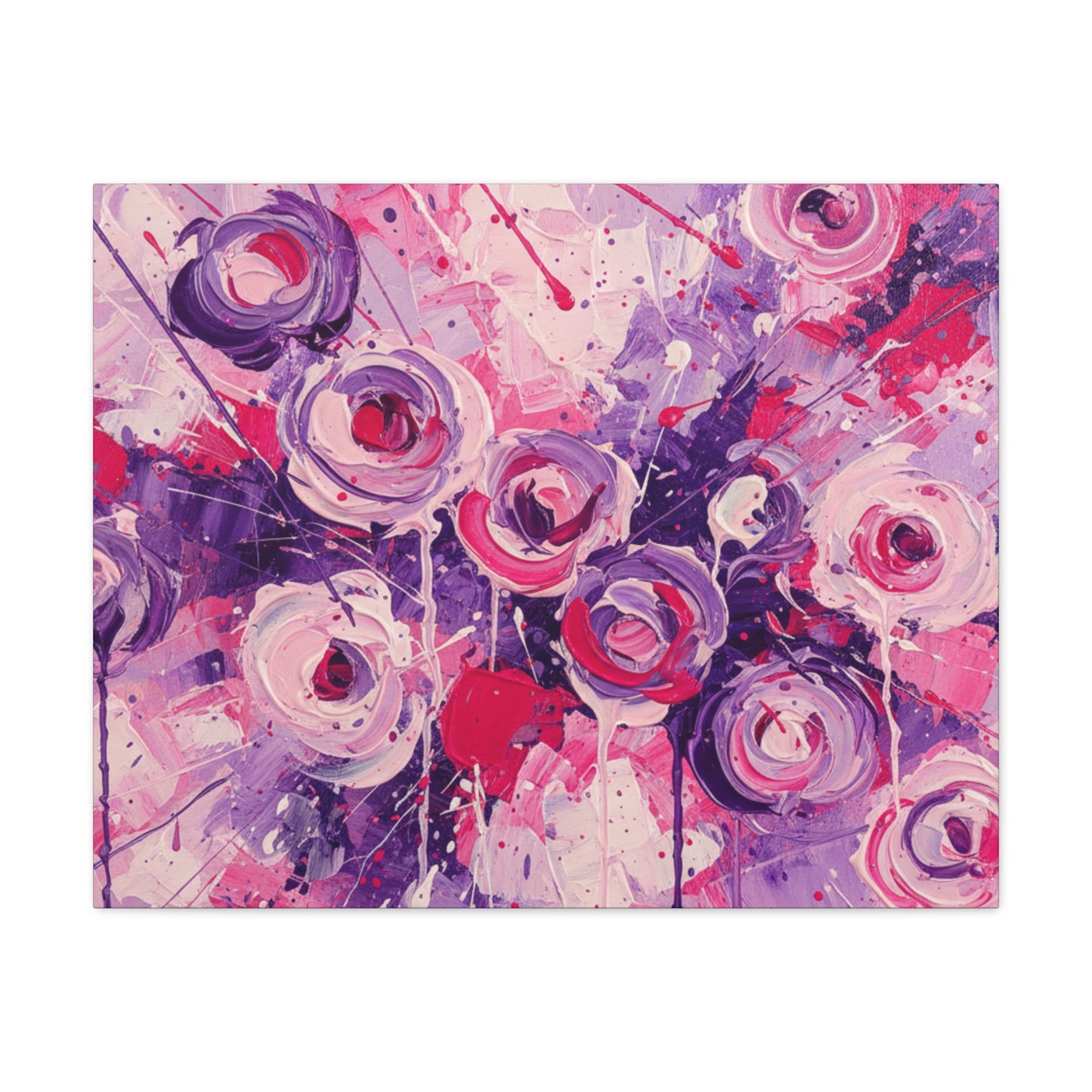 Abstract Art Canvas Print – Premium canvas print, Modern Wall Art, Matte Canvas, Ready to Hang, Home & Office Décor, Floral Abstract Canvas Print — Stretched Matte Wall Art