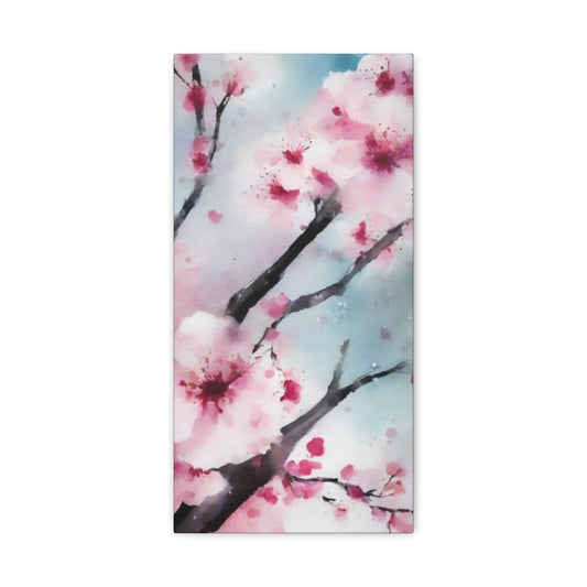 Abstract Art Canvas Print – Modern Wall Art, Digital Artwork, Matte Canvas, Ready to Hang, Home & Office Décor, Modern Wall Décor, Cherry Blossom Canvas Art - Floral Wall Decor