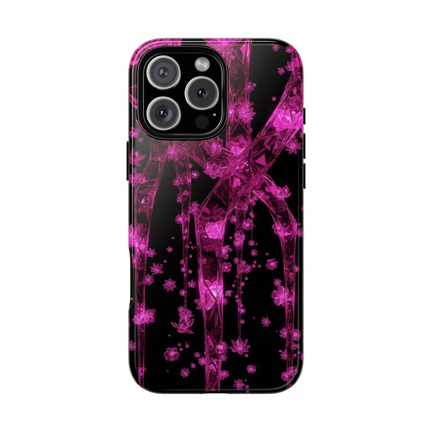 iPhone Tough Cases Phone Cases for iPhone 14\15\16\17– Dual Layer, Matte/Glossy Finish, Wireless Charging Compatible. Tough Cases — Pink Shockproof Phone Case