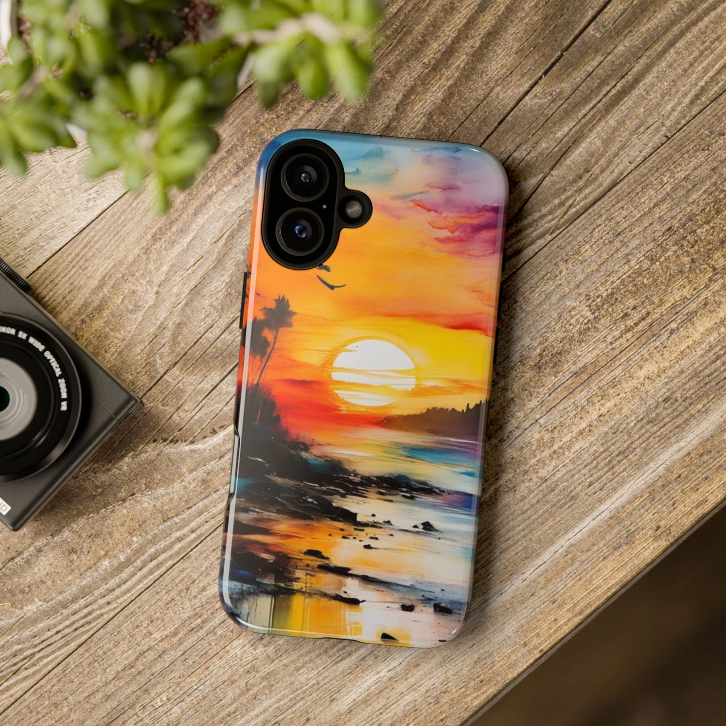 iPhone Tough Case Phone Case for iPhone 16/16 Plus/16 Pro/16 Pro Max – Dual Layer, Matte/Glossy Finish, Wireless Charging Compatible