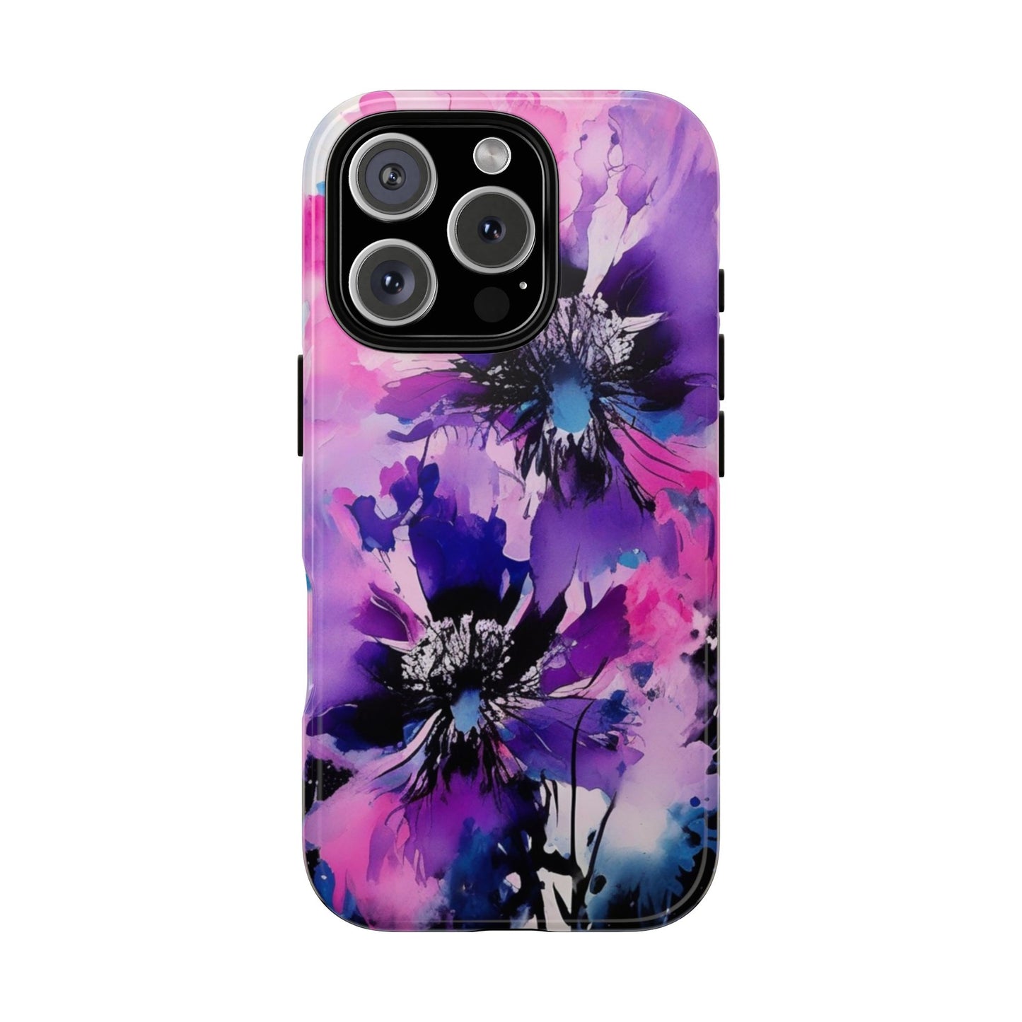 Floral Phone Case for iPhone 17\16\15\14\- Tough Cases, Stylish Cell Phone Cover, Floral Design, Gift for Her, Tech Accessory, Flower Print Phone Cover