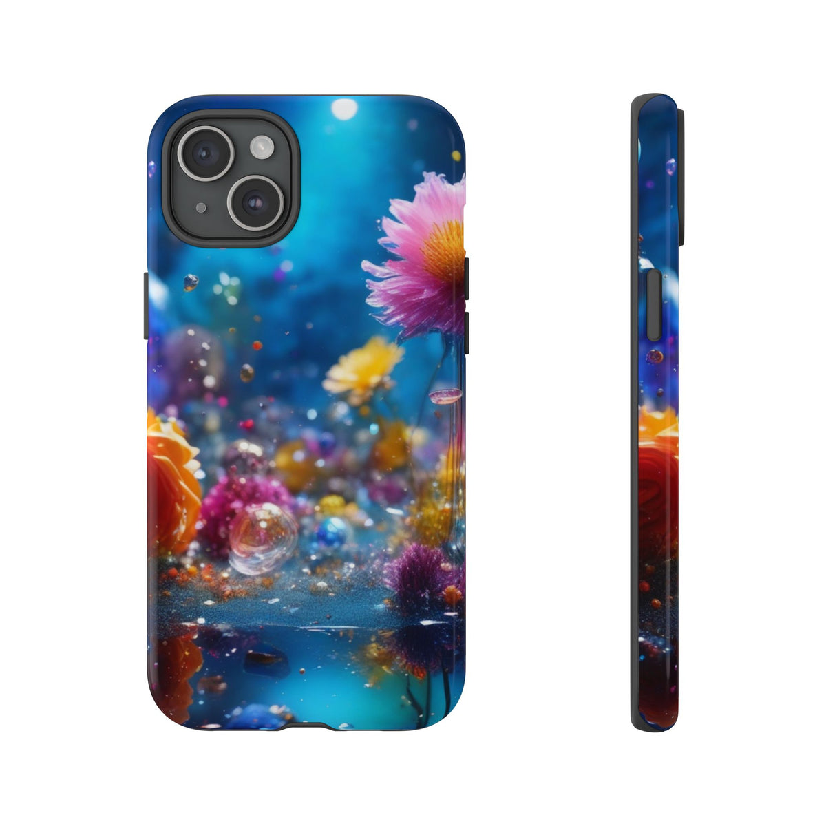 Floral Tough Phone Case for iphone 17/16/15 — Vibrant Flower Design