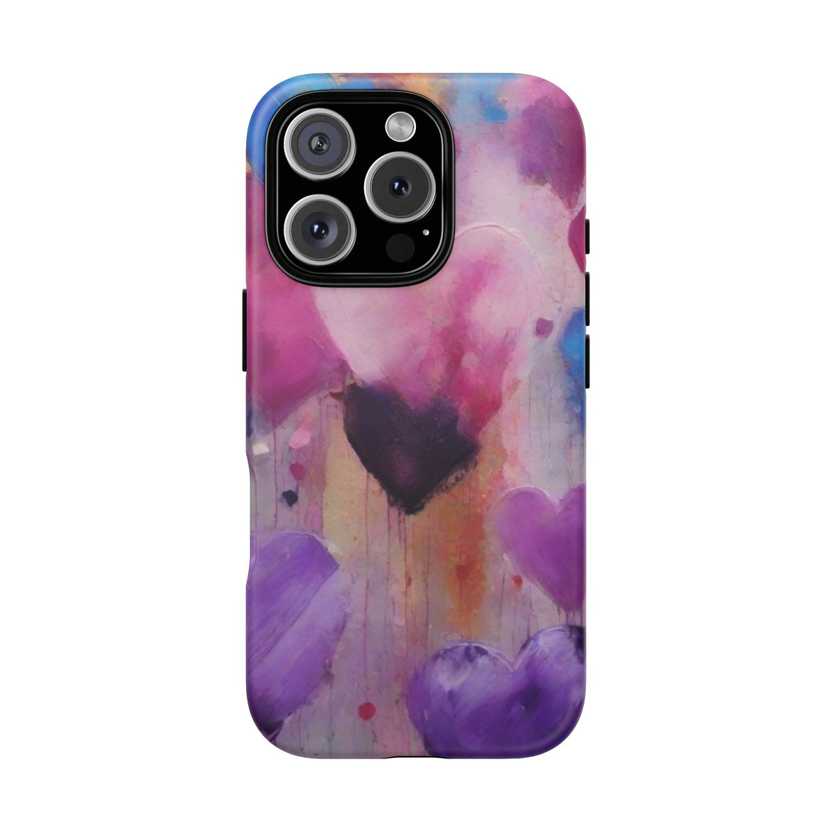 iPhone Tough Case Phone Case for iPhone 16, Samsung Galaxy S25 – Dual Layer, Matte/Glossy Finish, Wireless Charging Compatible