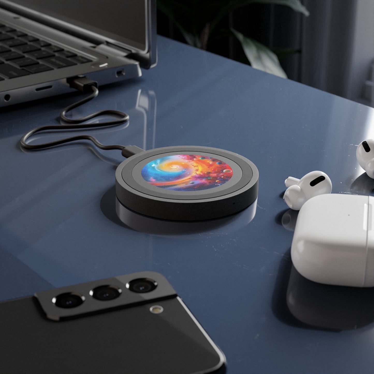 Wireless Charging Pad — Colorful Galaxy Charger