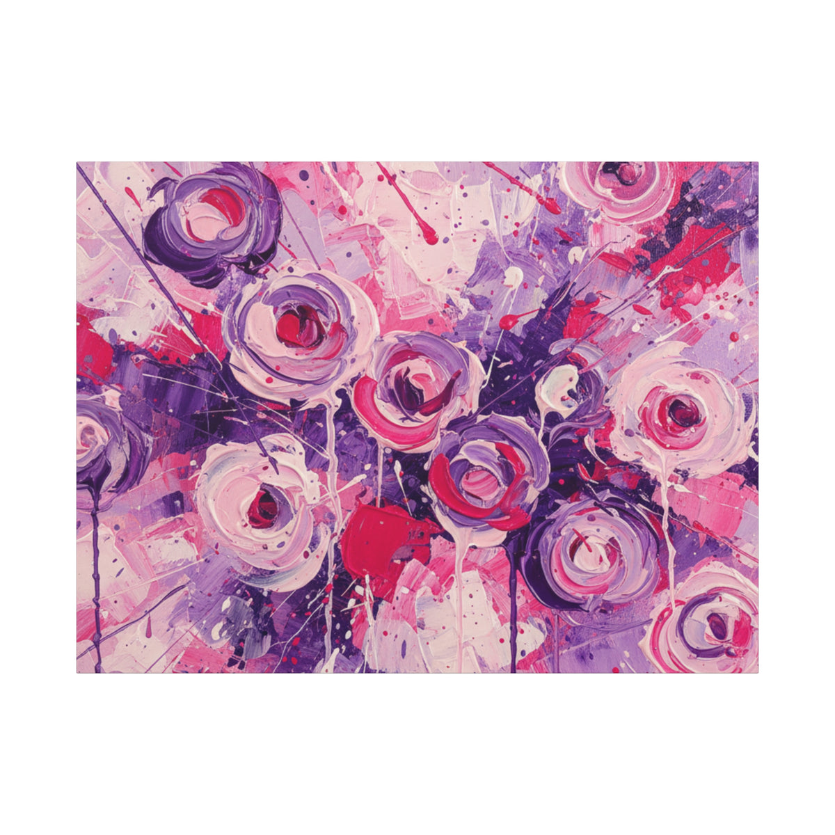 Abstract Art Canvas Print – Premium canvas print, Modern Wall Art, Matte Canvas, Ready to Hang, Home & Office Décor, Floral Abstract Canvas Print — Stretched Matte Wall Art