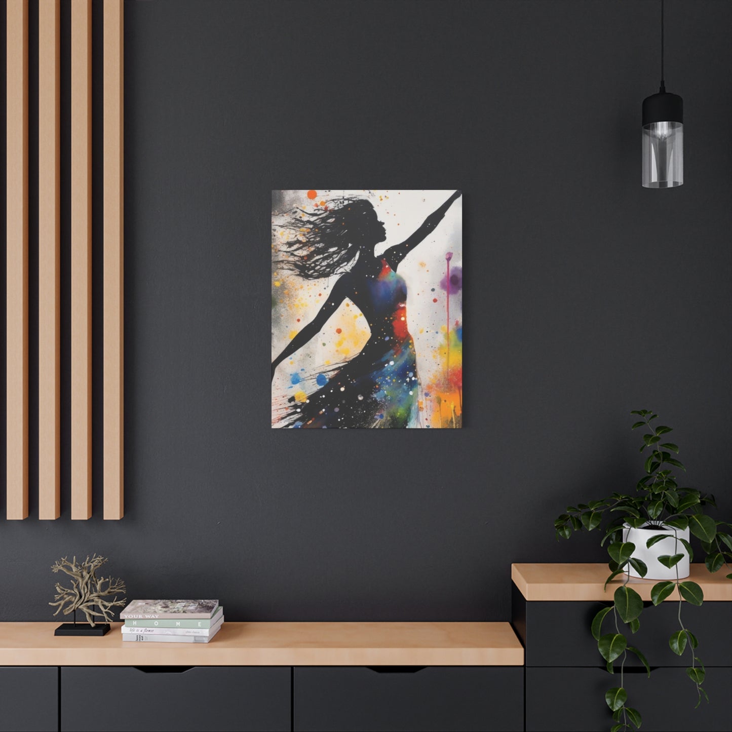 Abstract Art Canvas Print – Modern Wall Art, Matte Canvas, Ready to Hang, Home & Office Décor, Modern Wall Décor, Stretched Canvas Print, Modern Art Decor, Dance Wall Art, Vibrant Home Decoration