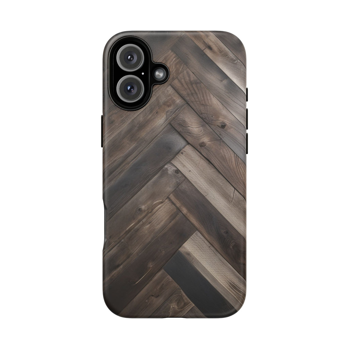 iPhone Tough Cases Phone Cases for iPhone 14\15\16\17\18– Dual Layer, Matte/Glossy Finish, Wireless Charging Compatible. Durable Phone Case with Modern Wood Design.